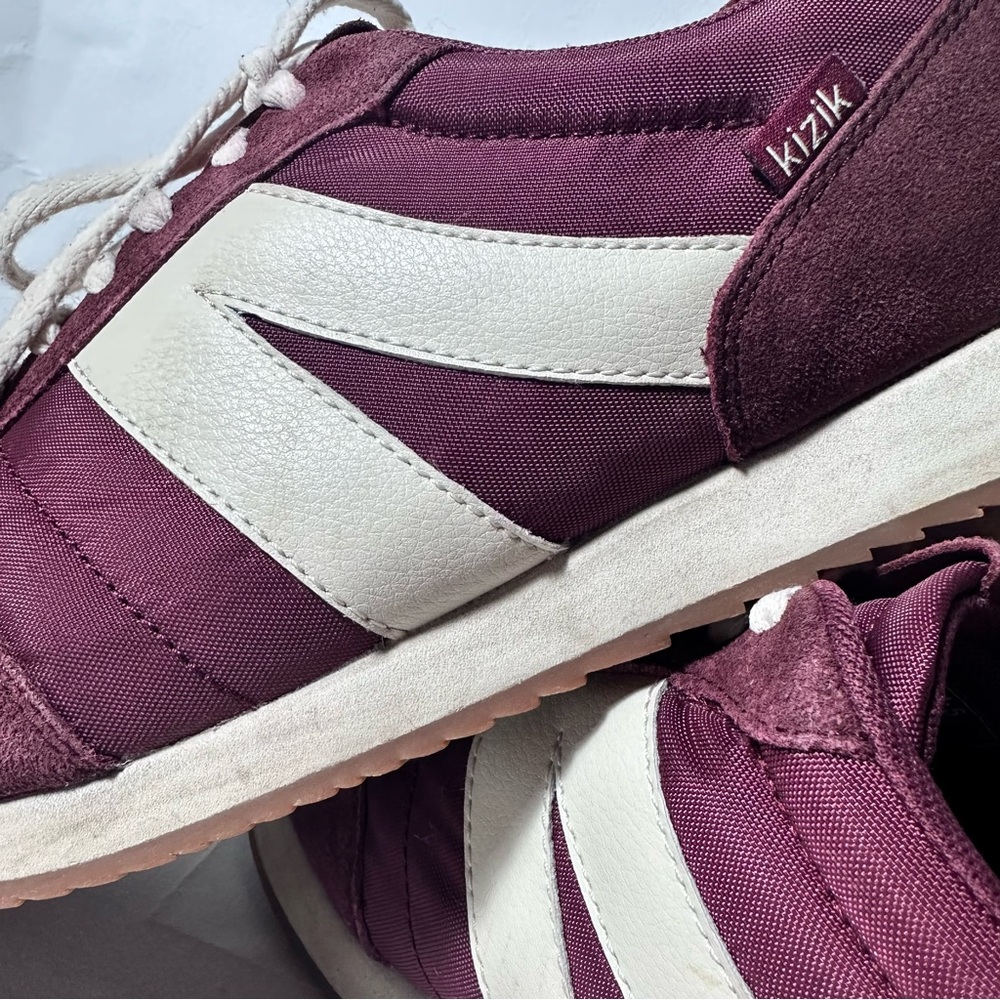 Kizik Milan Sneakers Merlot Mens 13 Womens 14 Burgundy Dark Red K3FCDMILWN07-1D - Picture 8 of 15